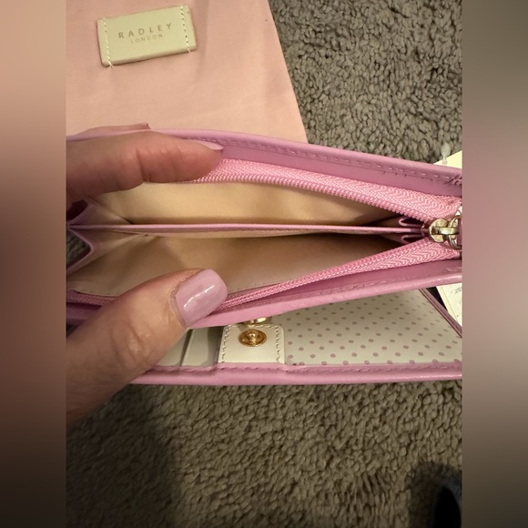 Radley London Pink Medium Leather Bifold Wallet w/dustbag NWT - Picture 4 of 7